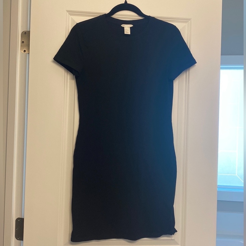 H&M Black T-Shirt Dress